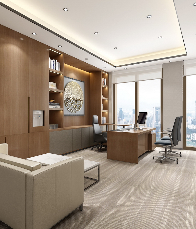 財(cái)通證券寫(xiě)字樓裝修-董事長(zhǎng)室-pc