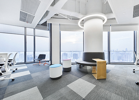 雅保化工辦公休閑區裝修實景圖